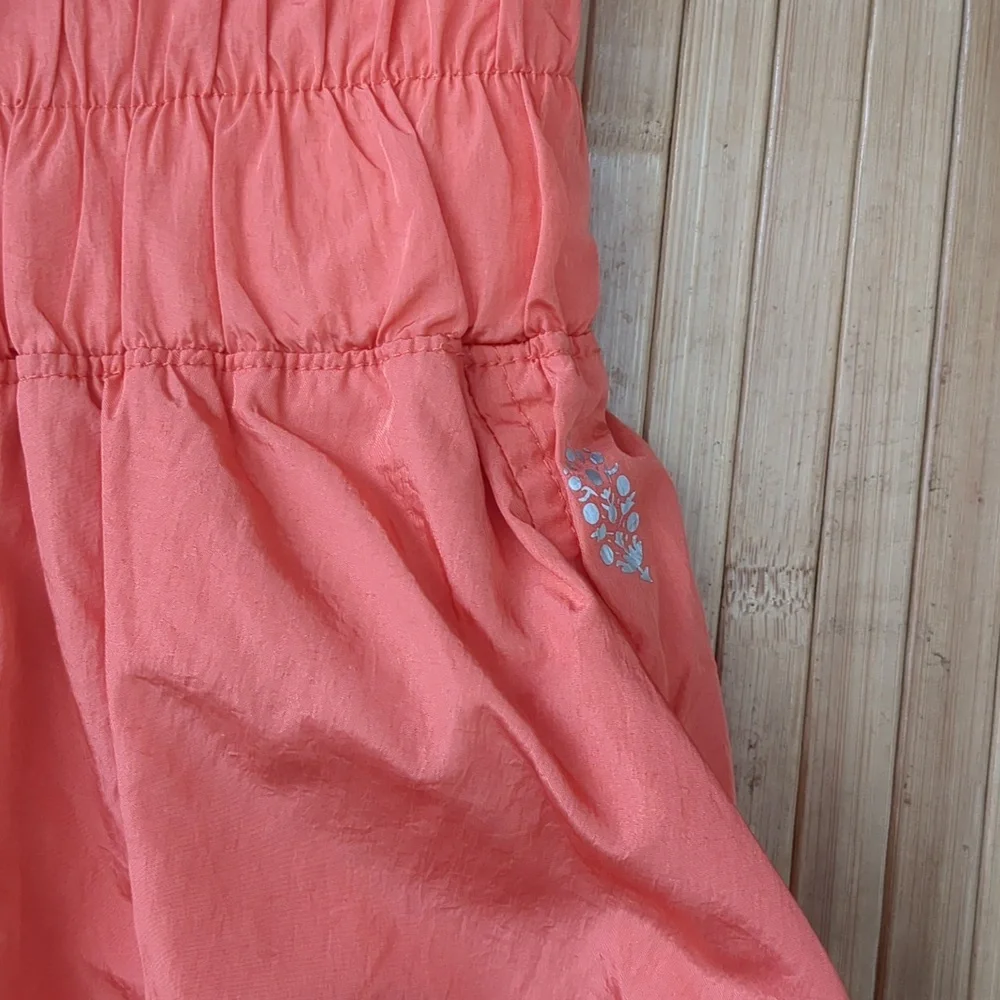 Free People FP Movement Women's Coral Orange Skort Shorts, Size Large